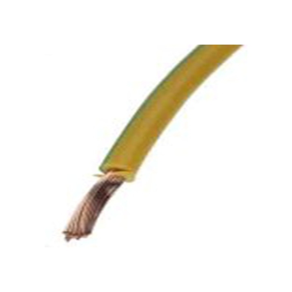 RS PRO,225-2157,黄色, 绿色 圆形 架空电缆, 2.5 mm², 305 m长 50/0.25 mm, 14 AWG 聚氯乙烯, 1 kV dc, 最高105 °C, Tri-Rate
