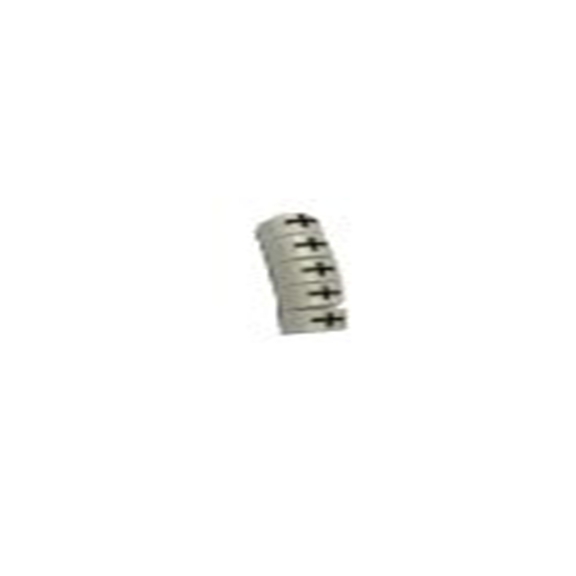 RS PRO,225-2170,RS PRO 防油 电缆标识, 滑动式固定 4.2 mm, 图例+ 3 mm, 白色, 黑色, WEC系列