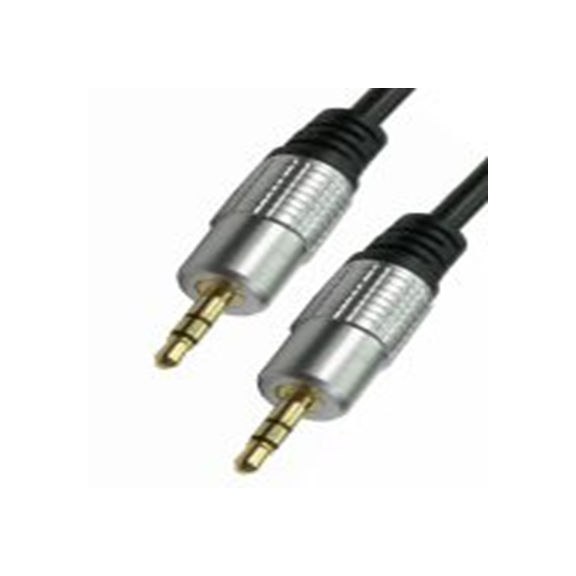 RS PRO,229-9936,RS PRO 辅助电缆, 3.5 mm 立体声插孔 公转3.5 mm 立体声插孔 公, 10 m长, 黑色