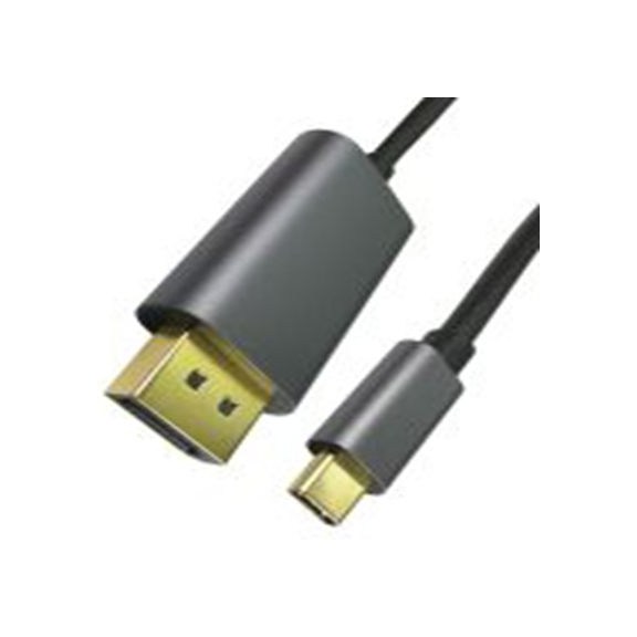 RS PRO,229-9975,RS PRO DP线, 2 m长, USB C 型 公转USB C 型 公, 黑色 聚氯乙烯护套