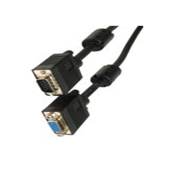 RS PRO,251-3257,RS PRO VGA线, 公 VGA转母插 VGA, 2 m长, 黑色, 符合RoHS / REACH / CE /UKCA标准, CDEX系列