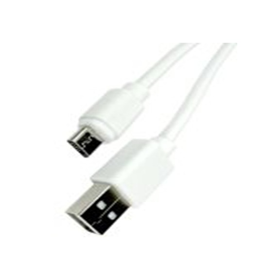 RS PRO,252-7126,RS PRO , USB A 型 公转微型 USB B 型 公, 1 m长, USB 2.0, 白色, RS PRO系列