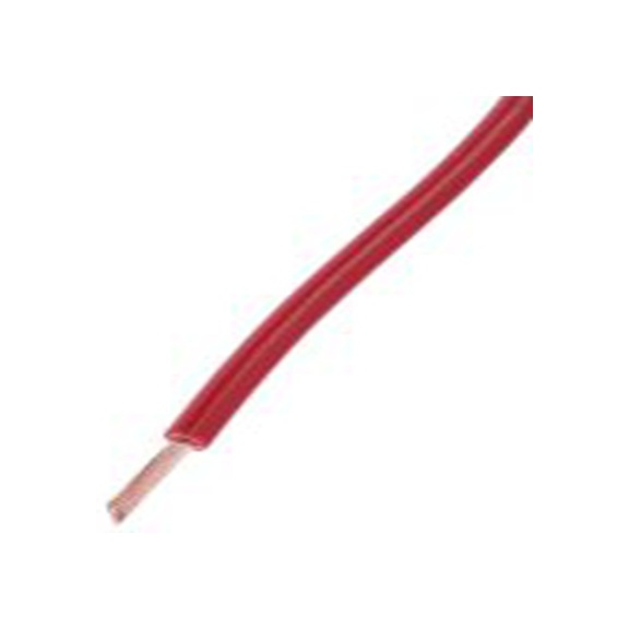 RS PRO,256-7019,红色 PVC 电线 架空电缆, 0.75 mm², 100 m长 16/0.2 mm, 20 AWG 聚氯乙烯, 1 kV dc, 最高105 °C, 1015系列
