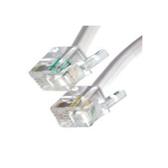 RS PRO,266-2236,电话线, RJ10 公转 RJ10 5 m 公, 白色护套