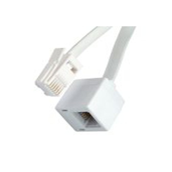 RS PRO,266-2237,电话线, BT 公转 BT 2 m 母插, 白色护套