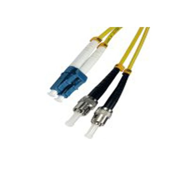RS PRO,266-2422,RS PRO 两芯OS2单模光纤, 2m长, LC转ST, Φ3μm线芯, 低烟无卤黄色护套