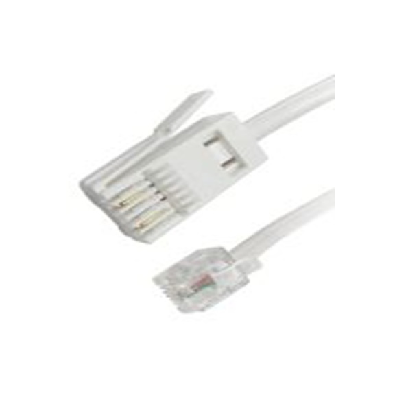 RS PRO,266-2459,电话线, RJ11 公转 BT 3 m 公, 白色护套