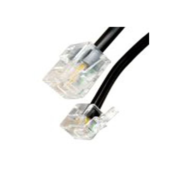 RS PRO,266-2474,电话线, RJ11 公转 RJ45 3 m 公, 黑色护套