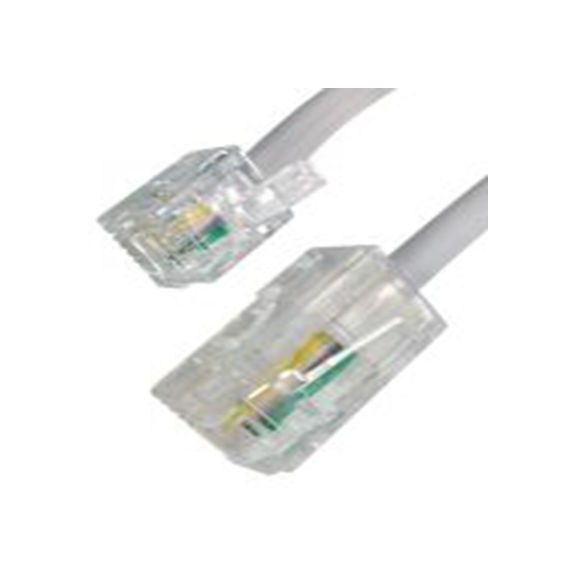RS PRO,266-2475,电话线, RJ11, RJ45 公转 RJ45, RJ11 5 m 公, 白色护套