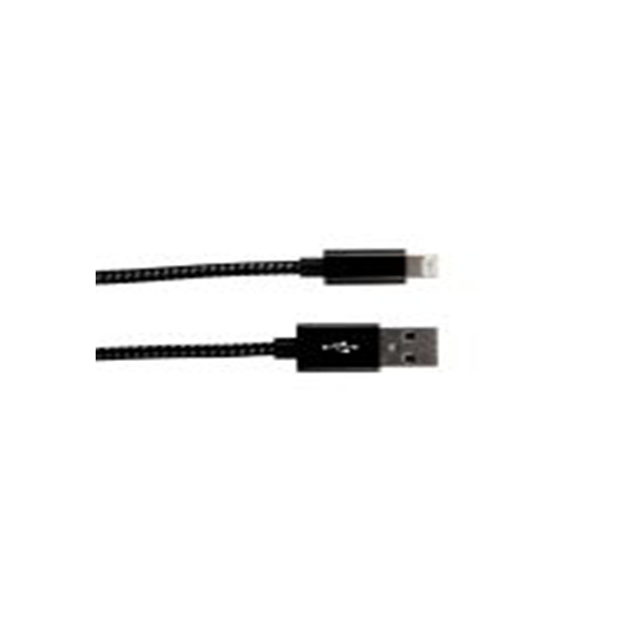 RS PRO,266-2613,RS PRO , USB A 型 公转闪电 公, 2 m长, USB 2.0, 黑色