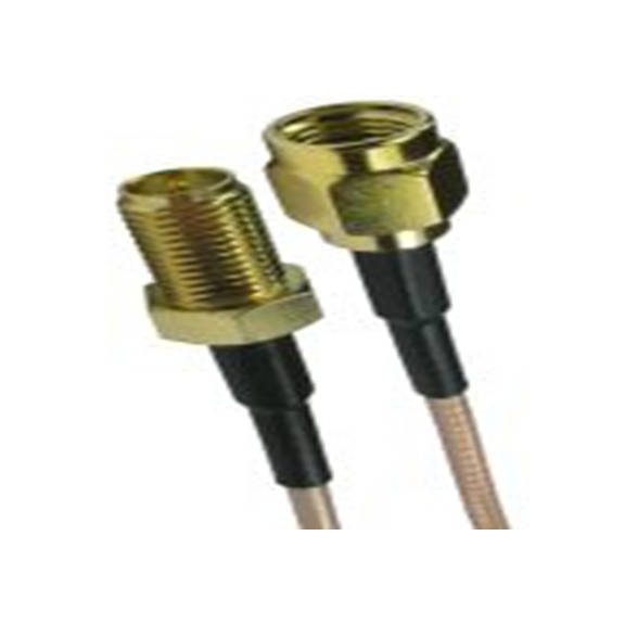 RS PRO,266-2619,反向SMA 同轴电缆, 5 m长, 50 Ω, 端接, 黑色, RP-SMA系列