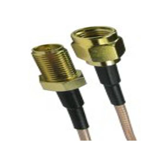 RS PRO,266-2621,反向SMA 同轴电缆, 15 m长, 50 Ω, 端接, 黑色, RP-SMA系列
