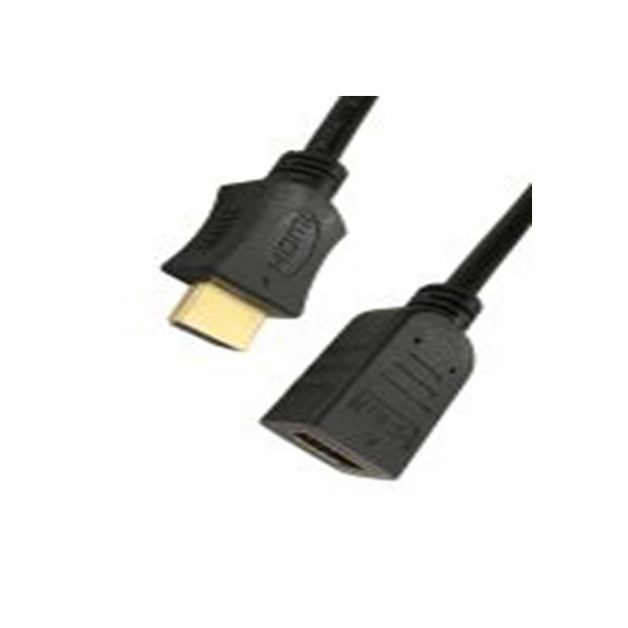 RS PRO,266-8472,HDMI 电缆, HDMI 1.4, HDMI 公转 HDMI 母插, 3 m长, 黑色