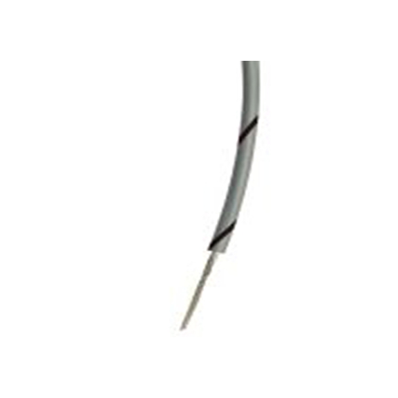 RS PRO,267-5852,黑色, 灰色 5 类 BS EN 60228 架空电缆, 0.22 mm², 100 m长 7/0.2 mm 聚氯乙烯, 1000 V ac, 最高85 °C
