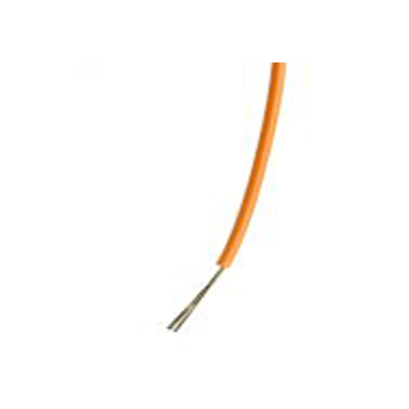 RS PRO,267-5865,橙色 5 类 BS EN 60228 架空电缆, 0.22 mm², 500 m长 7/0.2 mm 聚氯乙烯, 1000 V ac, 最高85 °C