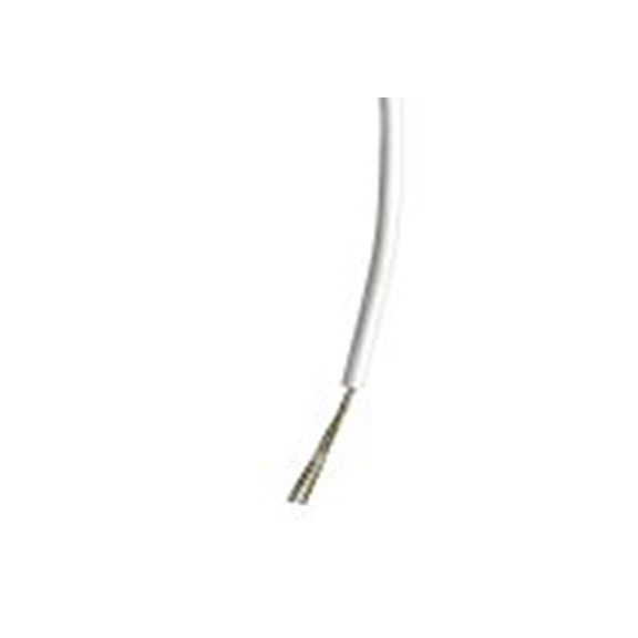 RS PRO,267-5882,白色 5 类 BS EN 60228 架空电缆, 0.22 mm², 500 m长 7/0.2 mm 聚氯乙烯, 1000 V ac, 最高85 °C