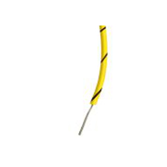 RS PRO,267-5883,黑色, 黄色 5 类 BS EN 60228 架空电缆, 0.22 mm², 100 m长 7/0.2 mm 聚氯乙烯, 1000 V ac, 最高85 °C