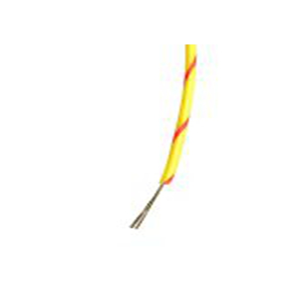 RS PRO,267-5884,红色, 黄色 5 类 BS EN 60228 架空电缆, 0.22 mm², 100 m长 7/0.2 mm 聚氯乙烯, 1000 V ac, 最高85 °C