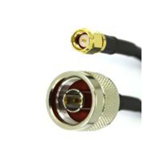 RS PRO,283-4813,RG58 同轴电缆, 1 m长, 50 Ω, 端接, 4.95 mm外径, 黑色, N Type, SMA系列
