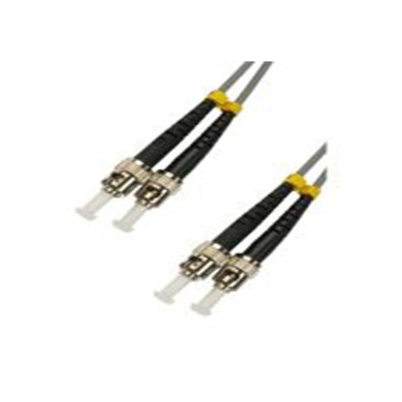 RS PRO,284-6859,2芯 OM1 光纤电缆, 1 m长, Φ3 mm线芯, 低烟，无卤 灰色护套
