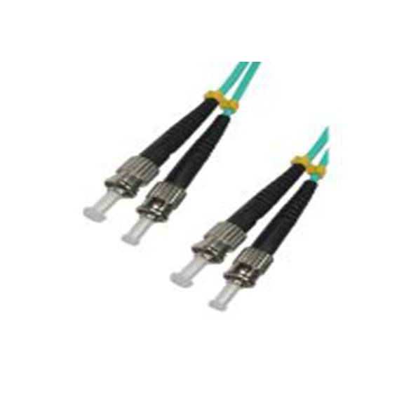 RS PRO,284-6974,2芯 OM3 光纤电缆, 500 mm长, Φ3 mm线芯, 低烟，无卤 淡蓝色护套