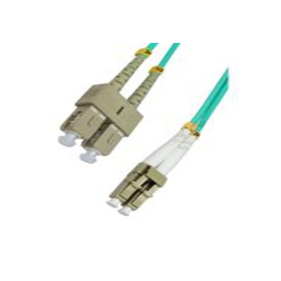 RS PRO,284-7001,2芯 OM4 光纤电缆, 500 mm长, Φ3 mm线芯, 低烟，无卤 淡蓝色护套
