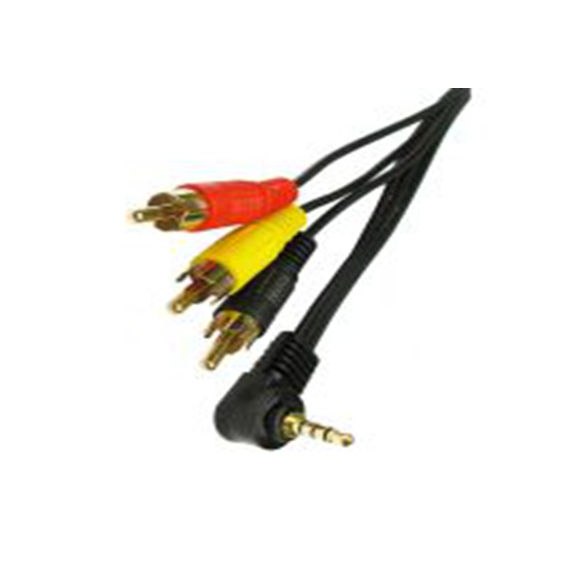 RS PRO,286-2808,RS PRO 莲花头音频线, RCA 公头 公 公, 3 m长, 黑色