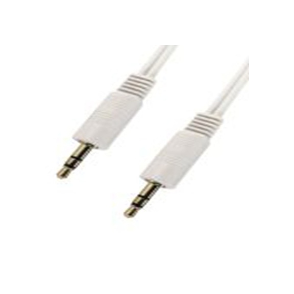 RS PRO,286-2871,RS PRO 辅助电缆, 3.5 mm 立体声插孔 公转3.5 mm 立体声插孔 公, 200 mm长, 白色