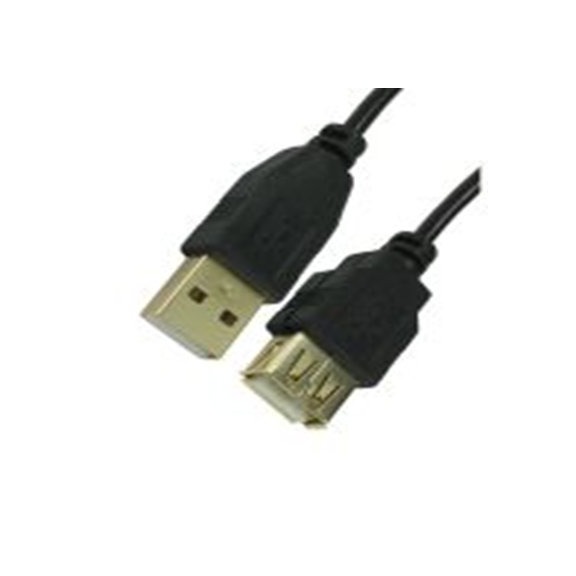 RS PRO,286-2911,RS PRO , USB A 型 公转USB A 型 母插, 3 m长, USB 2.0, 黑色