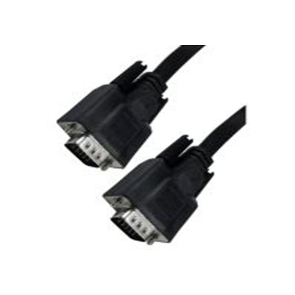 RS PRO,286-3282,RS PRO SVGA 电缆, 公 SVGA转公 SVGA, 2 m长, 黑色, 符合CE, REACH, RoHS, UKCA标准, CDEXFLAT系列
