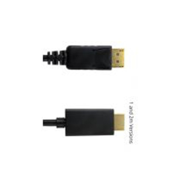 RS PRO,286-3365,RS PRO DP线, 3 m长, 屏接口 公转HDMI 公, 黑色 聚氯乙烯护套, HDPORT系列
