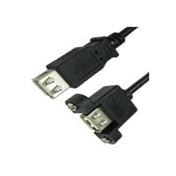 RS PRO,286-3698,RS PRO , USB A 型 母插转USB A 型 母插, 180 mm长, USB 2.0, 黑色