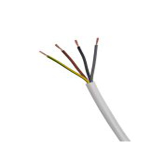 RS PRO,836-0741,四芯, 100 m长 电源电缆, 500 V, 白色 热塑性塑料护套 70 °C, H05Z1Z1-F系列