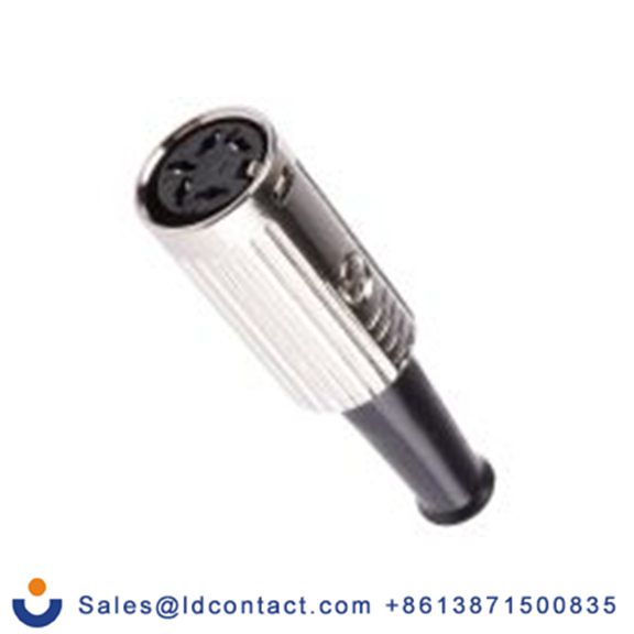 RS PRO,491-201,DIN插座, Standard, 5触芯, 电缆安装, 直向 4A YE-118XMS系列, 100 V ac, 推锁 母插