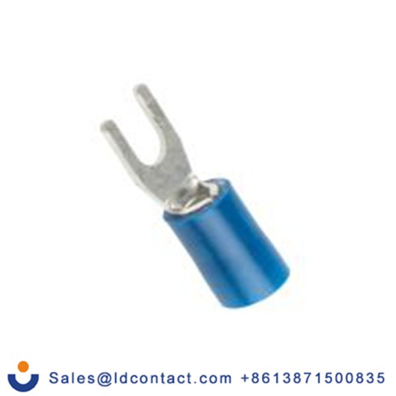 RS PRO,534-632,绝缘 叉型端子, M3.5螺栓, 蓝色, 最小电线尺寸: 16 AWG 14 AWG, 6.4 mm宽, 0.8 mm厚, 镀锡触点 乙烯基