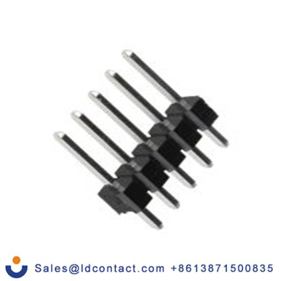 RS PRO,251-8121,5p 1排 引脚管座 直向, 2.54 mm间距, 650 V, 通孔安装 无罩