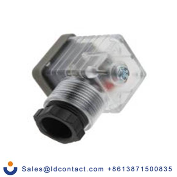 RS PRO,811-8291,带灯电磁阀插头, DIN 43650 A型, 母座, 2P+E, 24 V 直流, 10A, PG11格兰头, 透明