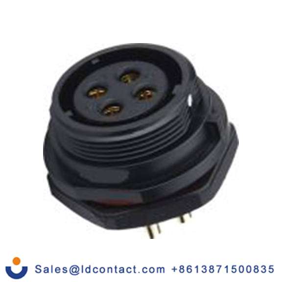 RS PRO,124-6671,Standard 圆形连接器 插座, 2芯, 正面安装, 母插芯, 500 V, IP68, SP21系列