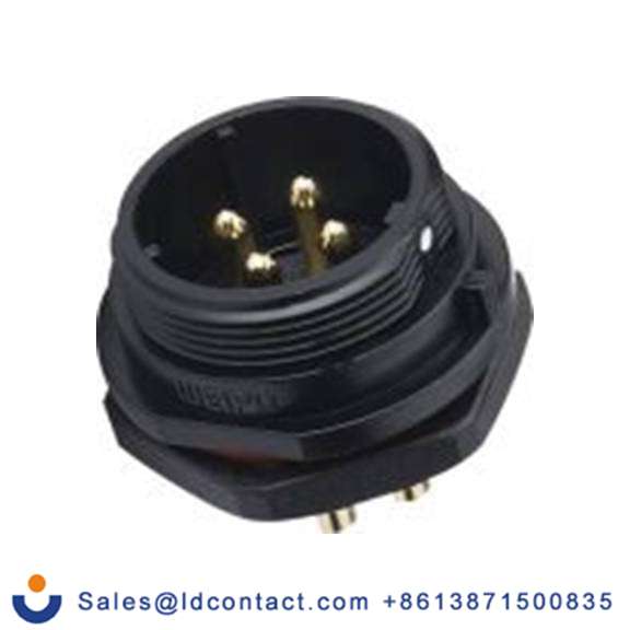 RS PRO,124-6674,Standard 圆形连接器 插座, 2芯, 正面安装, 公芯, 500 V, IP68, SP21系列