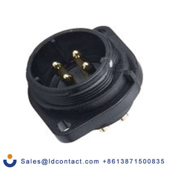 RS PRO,124-6682,Standard 圆形连接器 插座, 5芯, 法兰安装, 公芯, 500 V, IP68, SP21系列