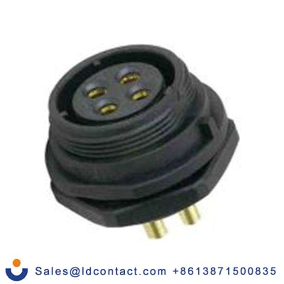 RS PRO,131-6368,Standard 圆形连接器 插座, 4芯, 正面安装, 母插芯, 500 V, IP68, SP21系列