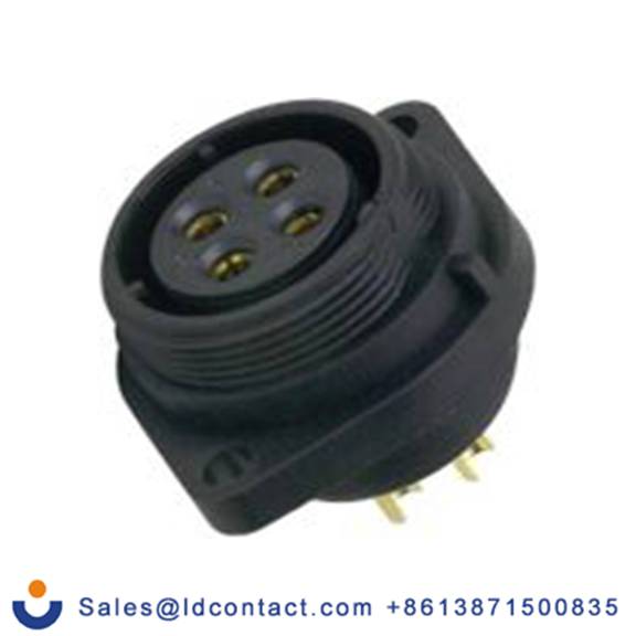 RS PRO,131-6376,Standard 圆形连接器 插座, 4芯, 法兰安装, 母插芯, 500 V, IP68, SP21系列
