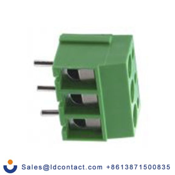 RS PRO,173-1614,PCB端子排, 4p, 5mm间距, 16 A, 24 A, 250 V, THT安装, 螺钉端接, 直向, 绿色