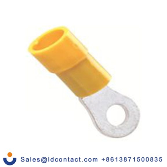 RS PRO,178-7273,绝缘 铜 环形端子, Φ5.3 mm内环 12 AWG, 5.3 mm螺栓, 黄色 10 AWG, -40 °C至105 °C DRVY系列