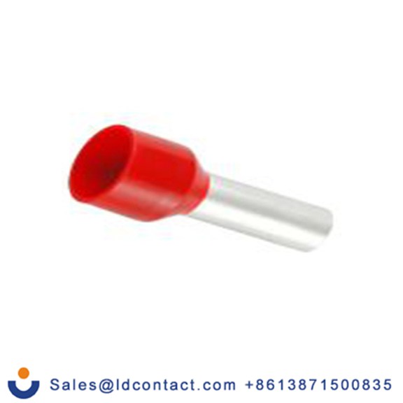 RS PRO,178-7330,绝缘 压接靴带套圈, 红色, Φ4.9 mm x 18 mm引脚, 最大电线尺寸 8 AWG, 总长26.8 mm