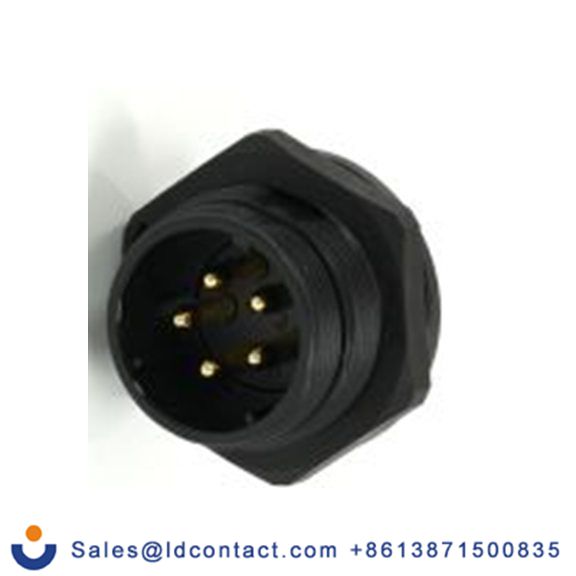 RS PRO,233-8317,21 mm 圆形连接器 插座, 5芯, 后面安装, 公芯, 500 V, IP68, SP21系列