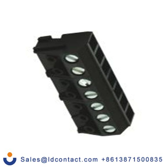 RS PRO,897-1301,PCB端子排, 7p, 5mm间距, 10A, 250 V, THT安装, 螺钉端接, 垂直, 黑色