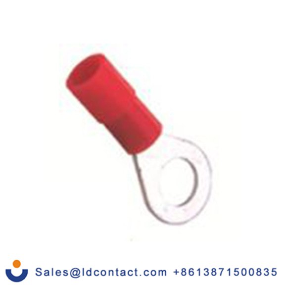 RS PRO,178-7258,绝缘 铜 环形端子, Φ4.3 mm内环 22 AWG, 4.3 mm螺栓, 红色 16 AWG, -40 °C至105 °C E245391系列