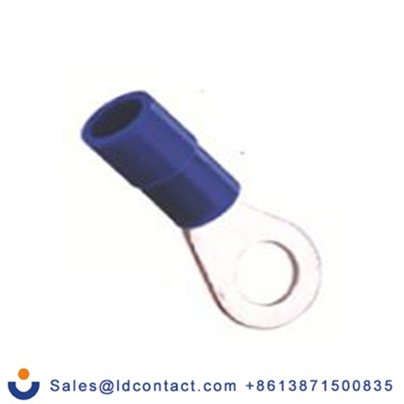 RS PRO,178-7259,绝缘 铜 环形端子, Φ4.3 mm内环 16 AWG, 4.3 mm螺栓, 蓝色 14 AWG, -40 °C至105 °C E245391系列