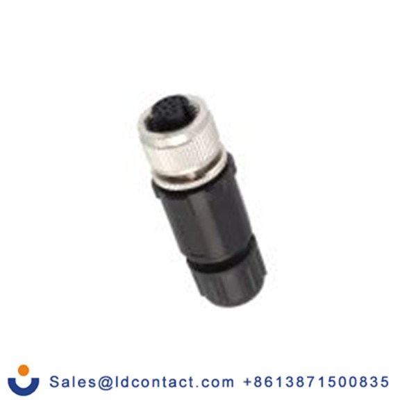 RS PRO,134-183,M12 工业圆形连接器 插头, 12芯, 电缆安装, 母插芯, 30 V ac/dc, IP40
